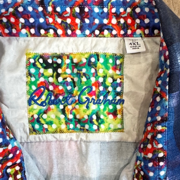 Men’s Robert Graham Picnic Sport Shirt Size 4XL - Picture 2 of 11